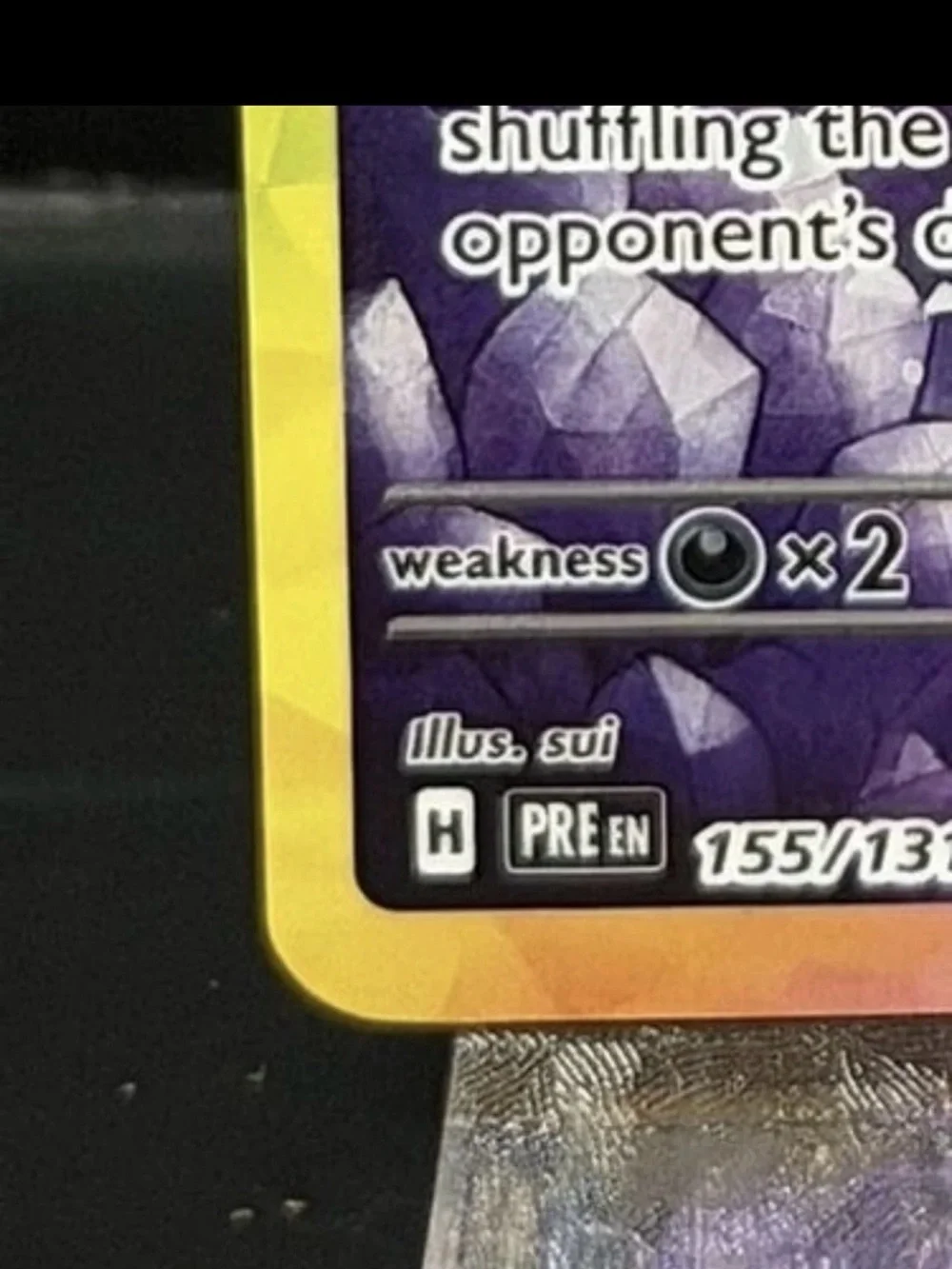 Pokemon Espeon ex Holo Rainbow Purple Pink